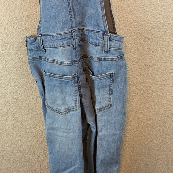 No Boundaries womens denim overalls sz XS casual fall comfy 90s streetwear - Picture 6 of 9